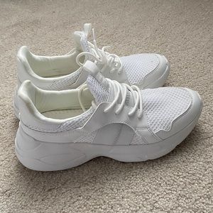 White Chunky Dad Sneakers
